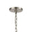 Atlas Lighting Ellipsa 7'' Wide 1Lt Mini Pendant, Satin Nickel/Blue