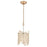 Atlas Lighting Equilibrium 8'' Wide 1Lt Mini Pendant, Matte Gold