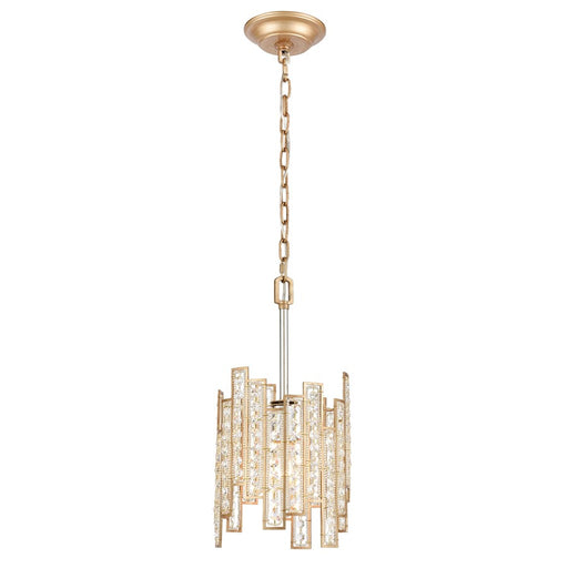 Atlas Lighting Equilibrium 8'' Wide 1Lt Mini Pendant, Matte Gold