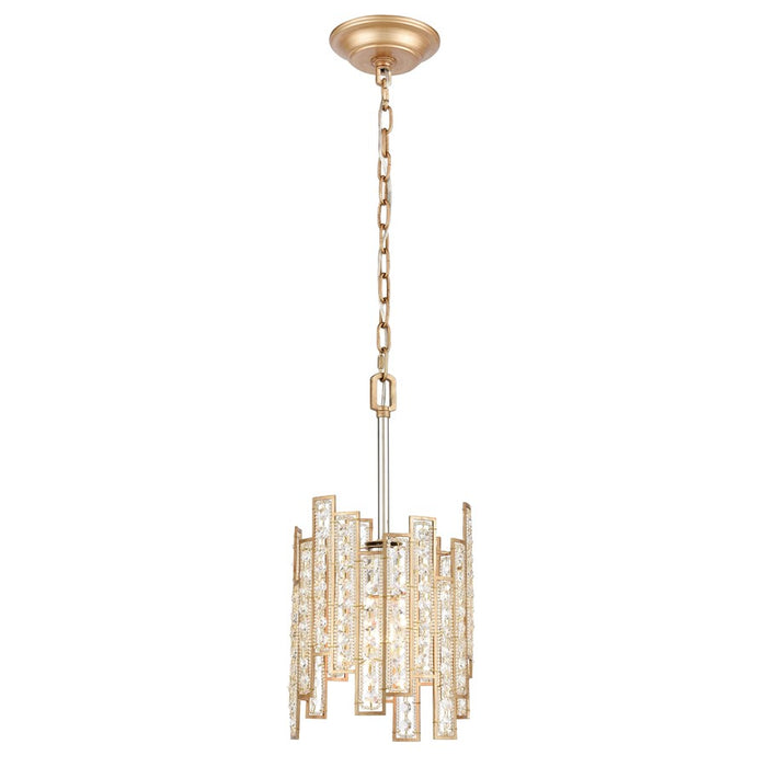 Atlas Lighting Equilibrium 8'' Wide 1Lt Mini Pendant, Matte Gold