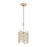 Atlas Lighting Equilibrium 8'' Wide 1Lt Mini Pendant, Matte Gold
