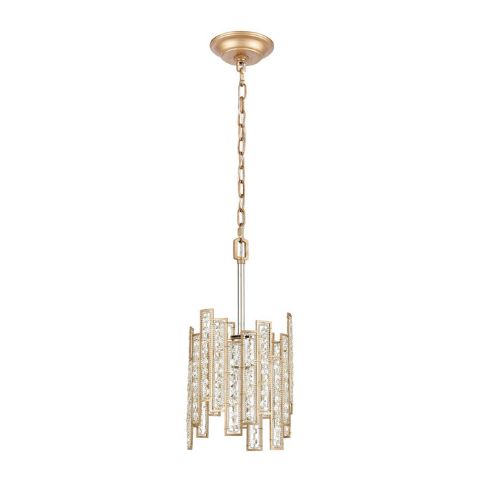 Atlas Lighting Equilibrium 8'' Wide 1Lt Mini Pendant, Matte Gold