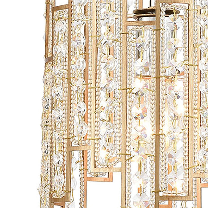 Atlas Lighting Equilibrium 8'' Wide 1Lt Mini Pendant, Matte Gold
