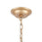 Atlas Lighting Equilibrium 8'' Wide 1Lt Mini Pendant, Matte Gold