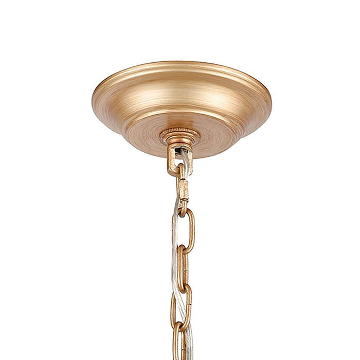 Atlas Lighting Equilibrium 8'' Wide 1Lt Mini Pendant, Matte Gold