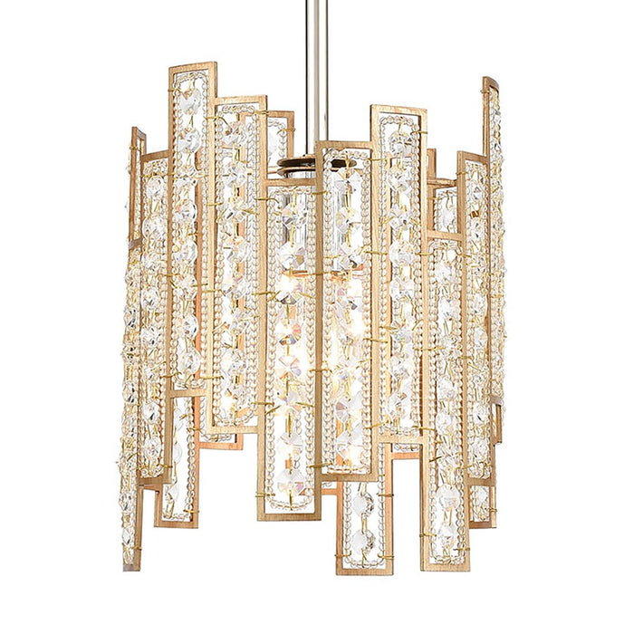 Atlas Lighting Equilibrium 8'' Wide 1Lt Mini Pendant, Matte Gold