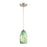 Atlas Lighting Evening Sky 5''W 1Lt Mini Pendant, Nickel/Blue Cloud