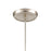 Atlas Lighting Evening Sky 5''W 1Lt Mini Pendant, Nickel/Blue Cloud