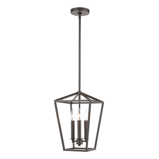 Atlas Lighting Fairfax 9'' Wide 3Lt Mini Pendant, Oil Rubbed Bronze