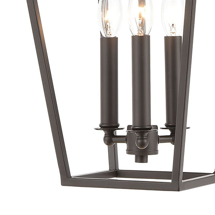 Atlas Lighting Fairfax 9'' Wide 3Lt Mini Pendant, Oil Rubbed Bronze