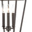 Atlas Lighting Fairfax 9'' Wide 3Lt Mini Pendant, Oil Rubbed Bronze