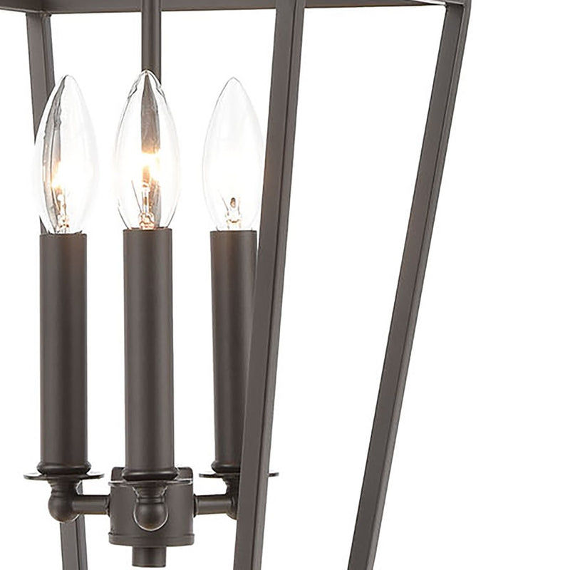 Atlas Lighting Fairfax 9in 3-Light Mini Pendant | Transitional Oil Rubbed Bronze Metal | Kitchen Island & Dining Room | Model CL11583-BZ