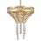 Atlas Lighting Fantania 8'' Wide 2Lt Mini Pendant, Gold/Clear