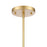 Atlas Lighting Fantania 8'' Wide 2Lt Mini Pendant, Gold/Clear