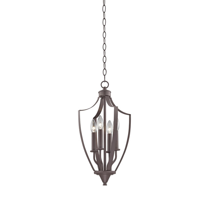 Atlas Lighting Foyer 11'' Wide 4Lt Mini Pendant, Oil Rubbed Bronze