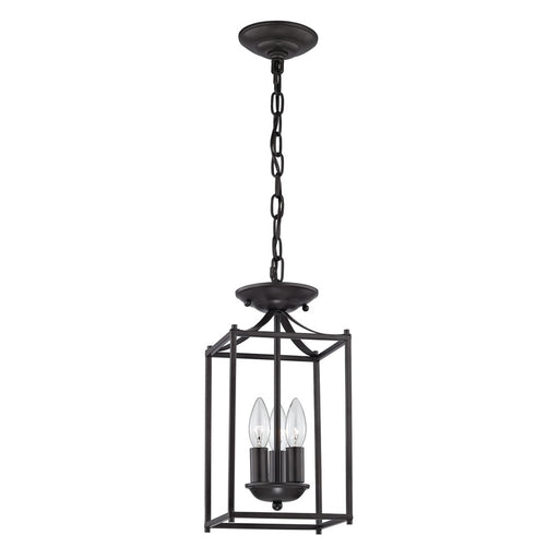 Atlas Lighting Foyer 7'' Wide 3Lt Mini Pendant, Oil Rubbed Bronze