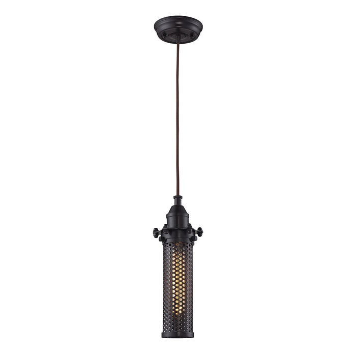 Atlas Lighting Fulton 4'' Wide 1Lt Pendant, Oil Rubbed Bronze
