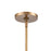 Atlas Lighting Gabby 11'' Wide 1Lt Mini Pendant, Brass/Clear