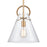 Atlas Lighting Gabby 11'' Wide 1Lt Mini Pendant, Brass/Clear