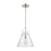 Atlas Lighting Gabby 11'' Wide 1Lt Mini Pendant, Nickel/Clear
