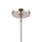 Atlas Lighting Gabby 11'' Wide 1Lt Mini Pendant, Nickel/Clear
