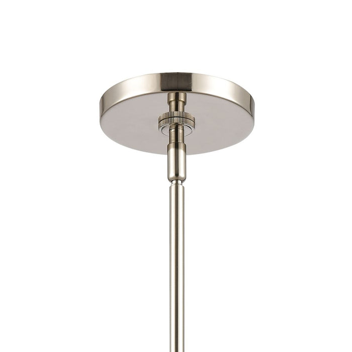 Atlas Lighting Gabby 11'' Wide 1Lt Mini Pendant, Nickel/Clear