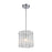 Atlas Lighting Symphony 10'' Wide 1Lt Mini Pendant, Chrome/Clear