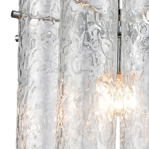 Atlas Lighting Symphony 10'' Wide 1Lt Mini Pendant, Chrome/Clear