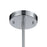 Atlas Lighting Symphony 10'' Wide 1Lt Mini Pendant, Chrome/Clear