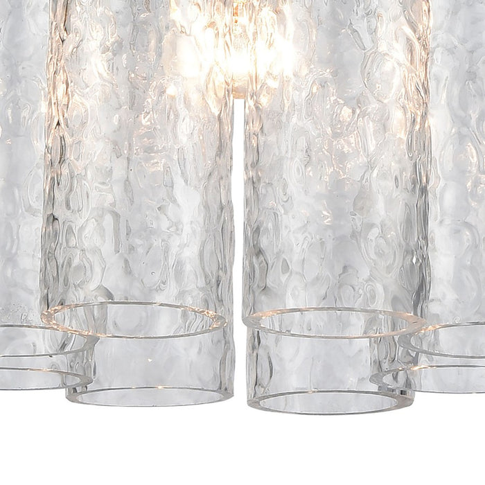 Atlas Lighting Symphony 10'' Wide 1Lt Mini Pendant, Chrome/Clear