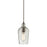 Atlas Lighting Hammered Glass 5'' Wide 1Lt Pendant, Bronze/Clear