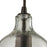 Atlas Lighting Hammered Glass 5'' Wide 1Lt Pendant, Bronze/Clear