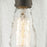 Atlas Lighting Hammered Glass 5'' Wide 1Lt Pendant, Bronze/Clear