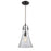 Atlas Lighting Hand Formed 8'' Wide 1Lt Mini Pendant, Bronze/Clear
