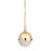Atlas Lighting Harmelin 7''W 1Lt Mini Pendant, Satin Brass/White