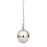 Atlas Lighting Harmelin 7''W 1Lt Mini Pendant, Satin Nickel/White