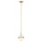 Atlas Lighting Harmelin 7'' Wide 1Lt Mini Pendant, White