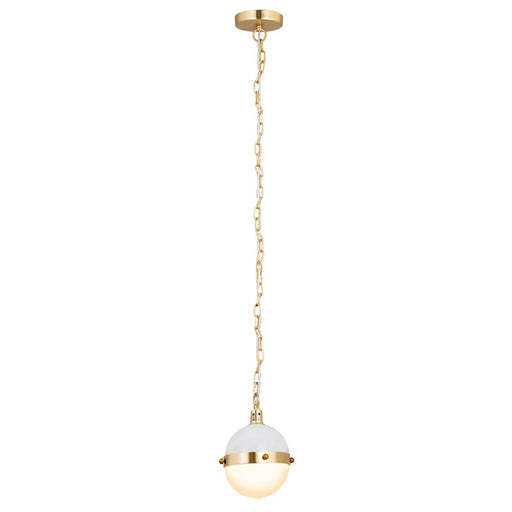 Atlas Lighting Harmelin 7'' Wide 1Lt Mini Pendant, White