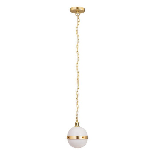 Atlas Lighting Harmelin 7'' Wide 1Lt Mini Pendant, White