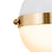 Atlas Lighting Harmelin 7'' Wide 1Lt Mini Pendant, White