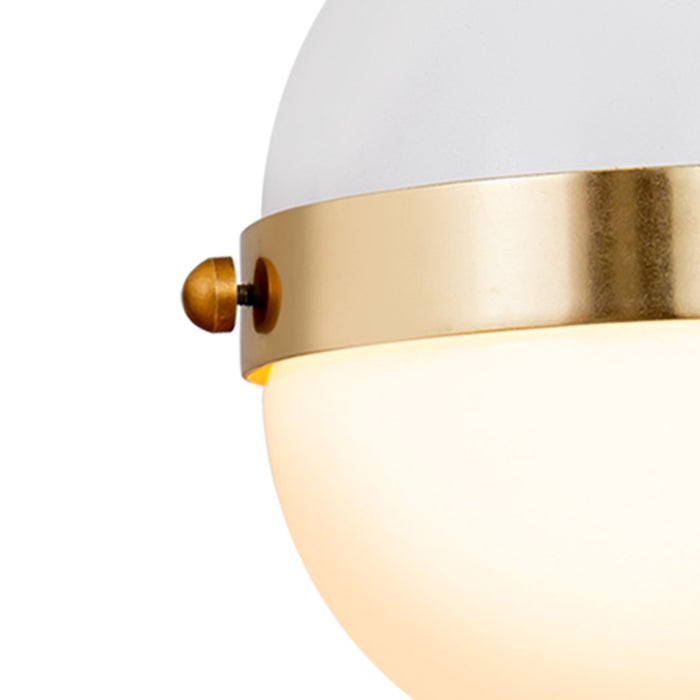 Atlas Lighting Harmelin 7'' Wide 1Lt Mini Pendant, White