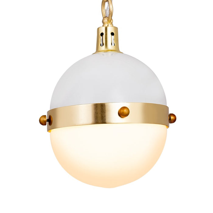 Atlas Lighting Harmelin 7'' Wide 1Lt Mini Pendant, White