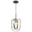 Atlas Lighting Heathrow 8'' Wide 1Lt Mini Pendant, Matte Black