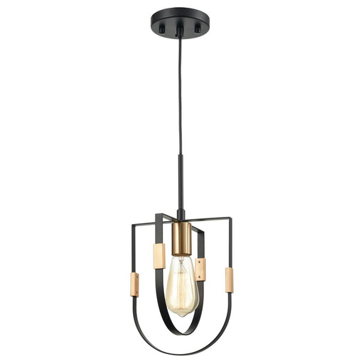 Atlas Lighting Heathrow 8'' Wide 1Lt Mini Pendant, Matte Black