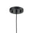 Atlas Lighting Heathrow 8'' Wide 1Lt Mini Pendant, Matte Black