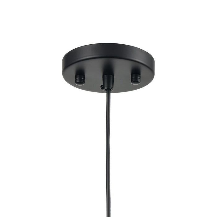 Atlas Lighting Heathrow 8'' Wide 1Lt Mini Pendant, Matte Black