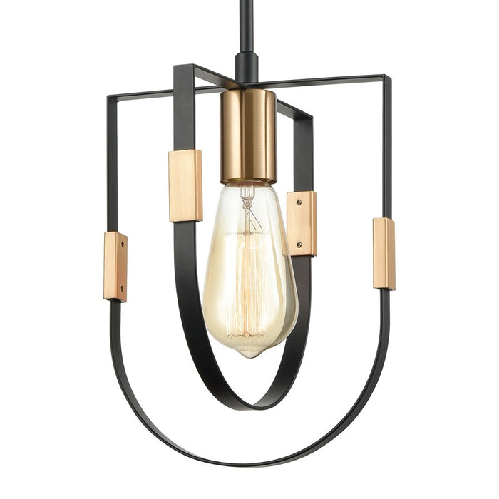 Atlas Lighting Heathrow 8'' Wide 1Lt Mini Pendant, Matte Black