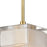 Atlas Lighting Ice Blocks 6'' Wide 1Lt Mini Pendant, Brass/White