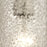 Atlas Lighting Ice Fragments 5''W 1Lt Pendant, Nickel/Clear Glass