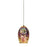 Atlas Lighting Illusions 5''W 1Lt Pendant, Nickel/Multi Fireworks